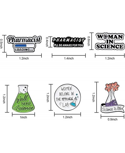 Enamel Pin Fashion Lapel Pin Chemistry Badge Pharmacist Brooches Cute Badges $7.38 Brooches & Pins