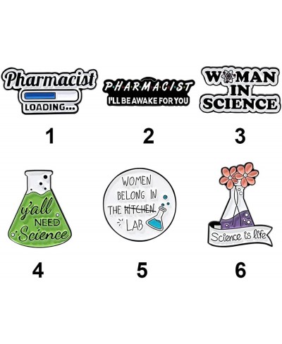 Enamel Pin Fashion Lapel Pin Chemistry Badge Pharmacist Brooches Cute Badges $7.38 Brooches & Pins