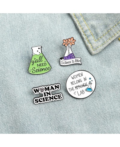 Enamel Pin Fashion Lapel Pin Chemistry Badge Pharmacist Brooches Cute Badges $7.38 Brooches & Pins