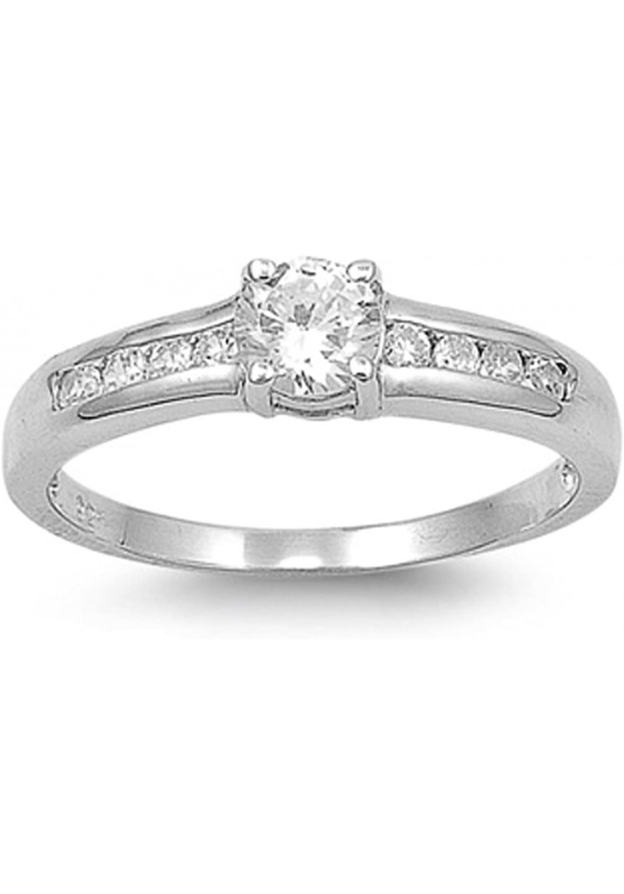 Sterling Silver Round Ring $19.90 Bands