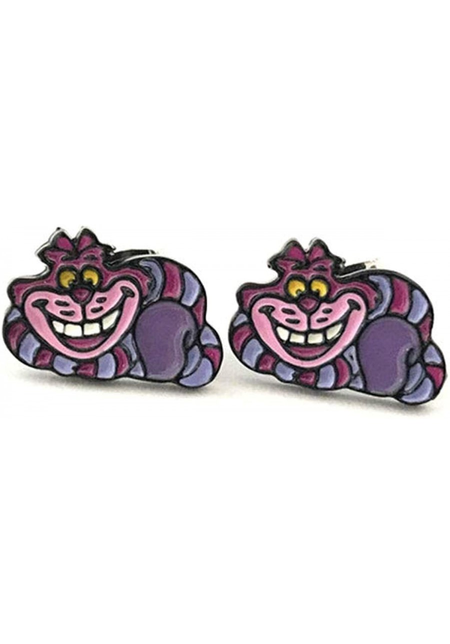 Fandom Bazaar TV Movies Show Original Design Quality Anime Cartoon Alice Wonderlan Cheshire Cat Stud Earrings Gifts for woman...