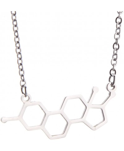 Estrogen Molecule Necklace Female Symbol Necklace Gift for Women $15.91 Pendant Necklaces