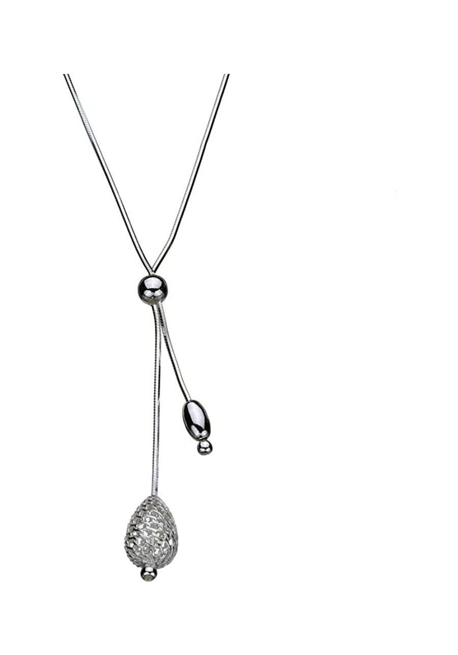 Sterling Silver Diamond-Cut Snake Chain Y-Shaped Necklace 16"+2" Extender $16.63 Y-Necklaces