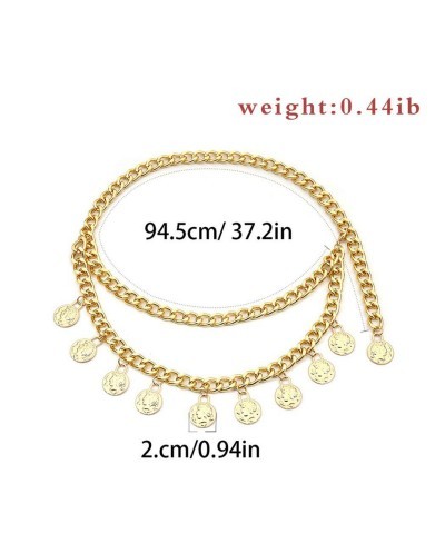 Sinalty Coin Waist Chain Gold Belly Chain Layered Body Chains Party Belly Body Jewelry Accessories for Women and Girls(B) $23...