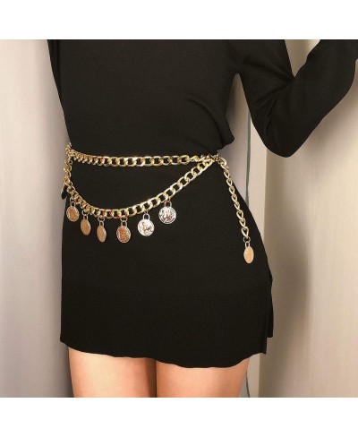 Sinalty Coin Waist Chain Gold Belly Chain Layered Body Chains Party Belly Body Jewelry Accessories for Women and Girls(B) $23...