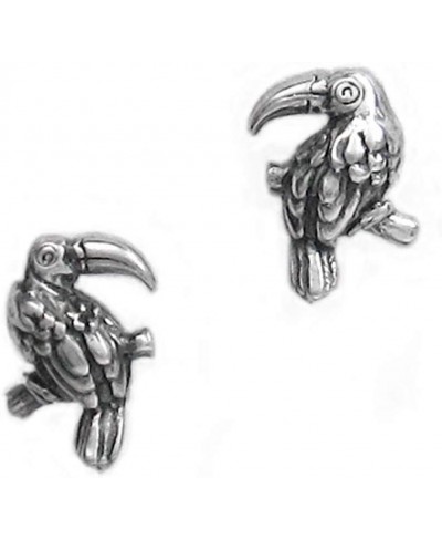 Sterling Silver Toucan Bird Stud Post Earrings $13.61 Stud
