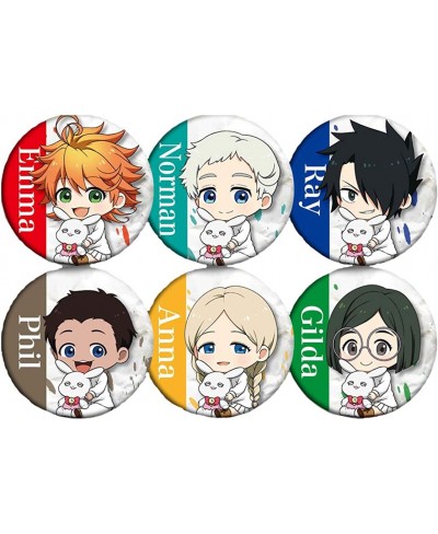 6PCS The Promised Neverland Pins Amine Character Emma Ray Norman Cosplay Brooch Accessories Pendant for Halloween $11.06 Broo...