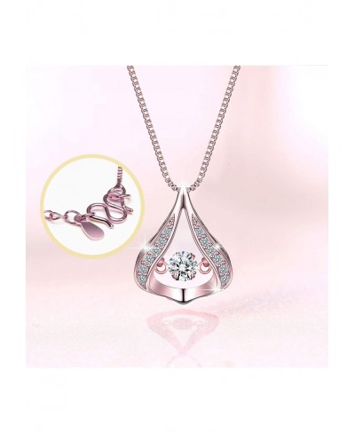 Gietionr Jewelry Pendants Necklace Drop-Shaped Platinum Plating Set Auger For Woman/Girlfriend/Mom $6.71 Pendant Necklaces