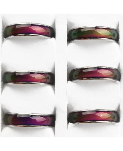 10x Mixed Size Mood Ring Bands with Assorted Desgins for Men Women $13.24 Bands