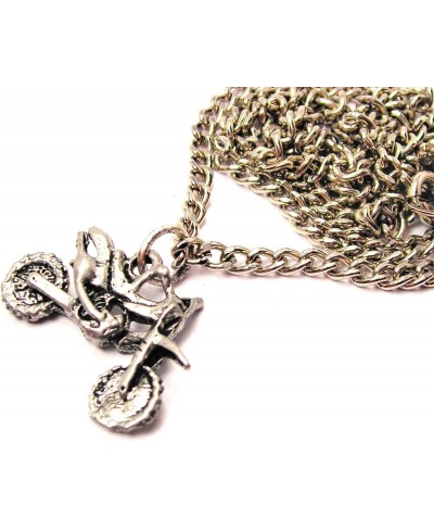 Dirt Bike Motocross Single Charm 18" Necklace $17.10 Chains