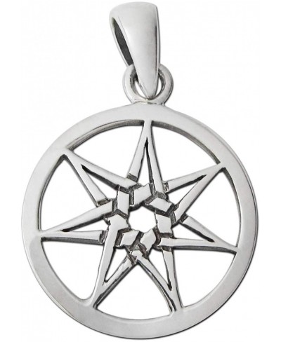 Small Sterling Silver Septagram Fairy Star Pendant $15.76 Pendants & Coins