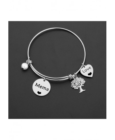 Grandma Gift Grandmother Jewelry Thank You Mema Bracelet Mema Gift Grandma Birthday Gift Family Jewelry $11.26 Bangle