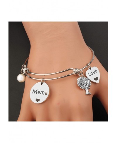 Grandma Gift Grandmother Jewelry Thank You Mema Bracelet Mema Gift Grandma Birthday Gift Family Jewelry $11.26 Bangle