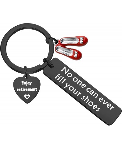 Enjoy Retirememnt Keychain No One Can Ever Fill Your Shoes Retirement Gift $10.13 Pendants & Coins