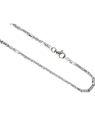 Sterling Silver Baht Chain Necklaces & Bracelets 2.5mm Beveled Edges Nickel Free Italy Sizes 7-30 inch $27.47 Link