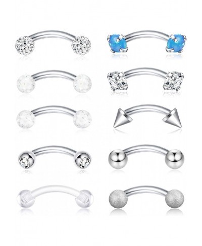 16G Eyebrow Lip Belly Button Rings Rook Earrings Daith Helix Piercings Barbell Body Jewelry $10.65 Piercing Jewelry