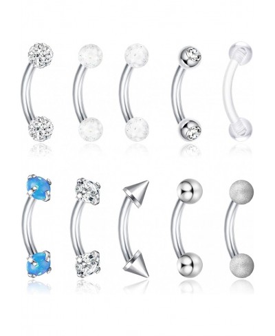 16G Eyebrow Lip Belly Button Rings Rook Earrings Daith Helix Piercings Barbell Body Jewelry $10.65 Piercing Jewelry