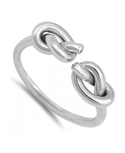 Open Double Heart Knot Promise Ring .925 Sterling Silver Toe Band Sizes 3-10 $16.02 Bands