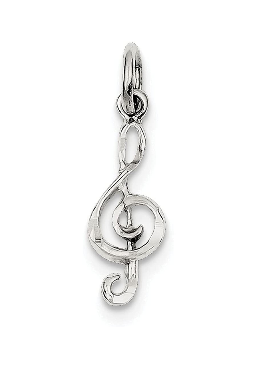 Sterling Silver Treble Clef Charm $15.26 Charms & Charm Bracelets