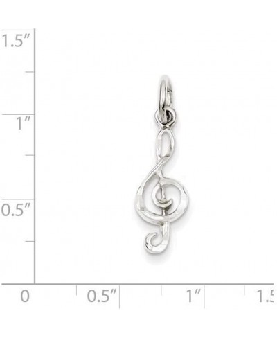 Sterling Silver Treble Clef Charm $15.26 Charms & Charm Bracelets