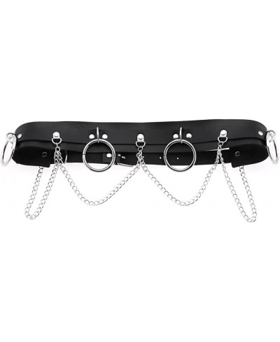 Women Girls Punk Waist Chain Belt Leather Body Chains Rave Body Waist Strap Street Jewelry Accessories $22.64 Body Chains