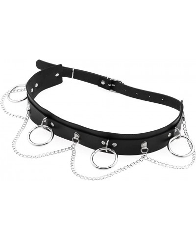 Women Girls Punk Waist Chain Belt Leather Body Chains Rave Body Waist Strap Street Jewelry Accessories $22.64 Body Chains