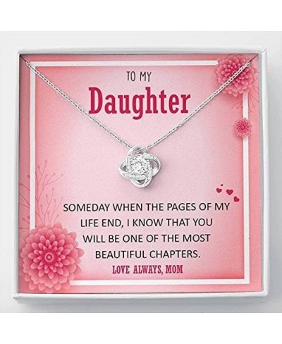 To My Daughter Necklace From Mom Handmade Jewelry With Message Card In A Box Gift For Daughter From Mom Jewelry For Women Mom...