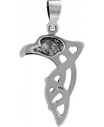 Mighty Eagle Head Celtic Weave .925 Sterling Silver Pendant $11.97 Pendants & Coins