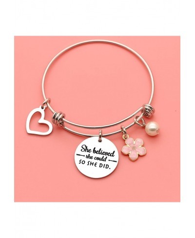 Inspirational Quote Bracelet Gifts Women Girl's Jewelry Charm Pendant Bangle Gift for Daughter Niece Sister Best Friends $14....