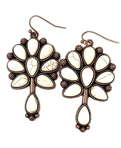 Chunky Western Squash Blossom Statement Necklace and Earrings Set Navajo Pearl $42.31 Jewelry Sets