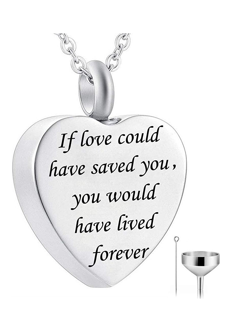 Cremation Jewelry Urn Necklace i Carry You with me for Ashes Stainless Steel Memorial Pendant $13.46 Pendants & Coins