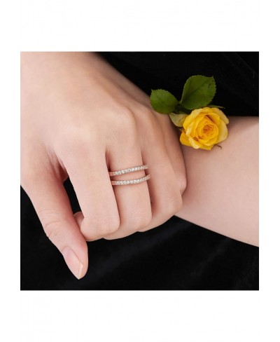 Womens Wedding Band Ring Enhancers Round White AAAAA CZ 925 Sterling Silver Guard Rings Sz 4-13 $30.62 Wedding Bands