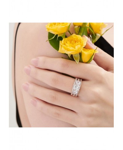 Womens Wedding Band Ring Enhancers Round White AAAAA CZ 925 Sterling Silver Guard Rings Sz 4-13 $30.62 Wedding Bands