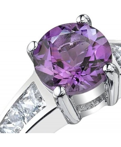 Simply Sophisticated 1.25 carats Amethyst Ring in Sterling Silver Rhodium Nickel Finish Sizes 5 to 9 $32.76 Statement