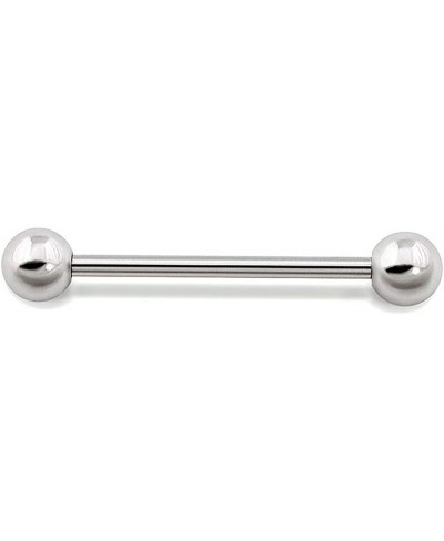 16g Internally Threaded Steel Barbell 1/4" - 3" - 24mm ~ 15/16" with 3mm Balls $8.21 Piercing Jewelry