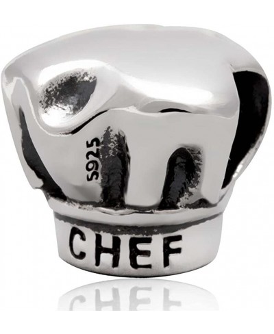 I Love Cooking Chef Hat Charm - 925 Sterling Silver - European Charm Bracelet $17.17 Charms & Charm Bracelets