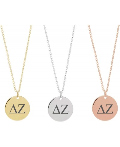 Dainty Delta Zeta Necklace Sorority Necklace Jewelry Drop Necklace Sorority Lavalier Necklace $17.98 Pendant Necklaces