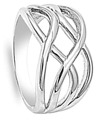 Sterling Silver Women's Simple Knot Ring 925 Band New 12mm Sizes 4-13 $24.82 Bands