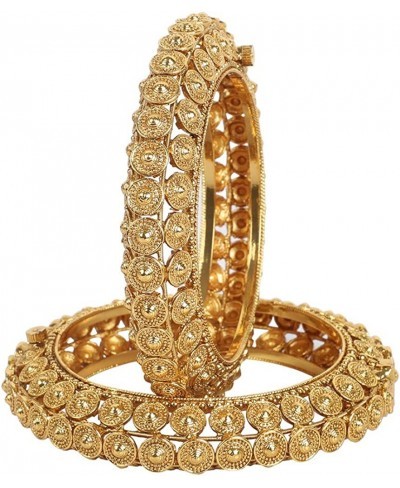 Amazing Collection Bollywood Fashion Gold Plated Tone Indian Polki Traditional Bangles/Bracelets Jewelry for Women $25.37 Bangle