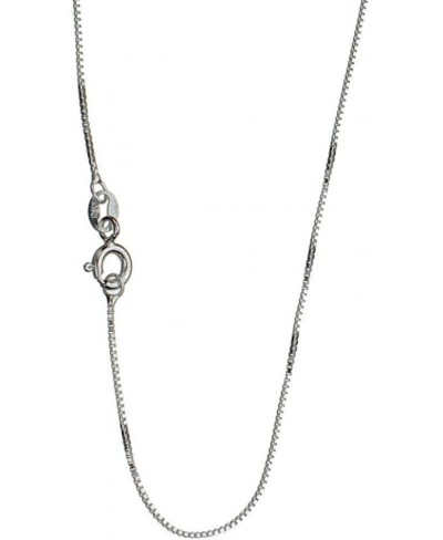 Sterling Silver 1mm Box Chain Necklace Italy 22 Inch $15.01 Chains