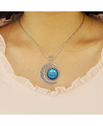 Full Moon Necklace Triple Goddess Pendant Wiccan Jewelry Moon Goddess Jewelry Wiccan Necklace Charm Gifts $11.56 Pendant Neck...