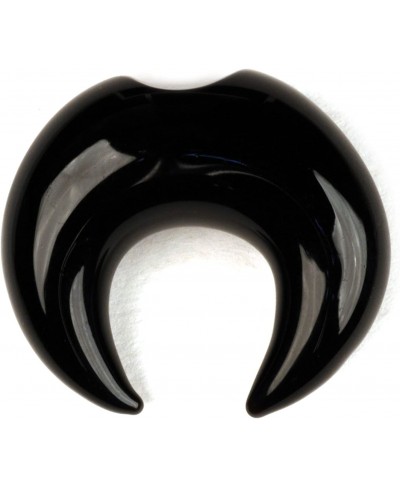 Glass Septum Pincher - 4g Black 1/2" Diameter $21.46 Piercing Jewelry