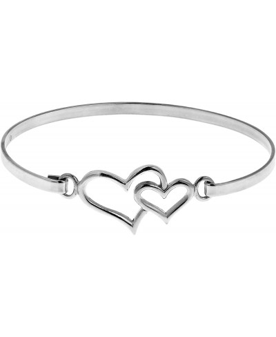 Double Heart One Love .925 Sterling Silver Link Bracelet $32.08 Link