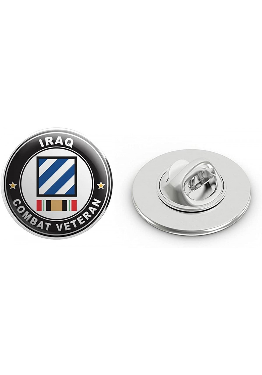 US Army 3rd Infantry Division Iraq Combat Veteran Metal 0.75" Lapel Hat Pin Tie Tack Pinback $13.65 Brooches & Pins