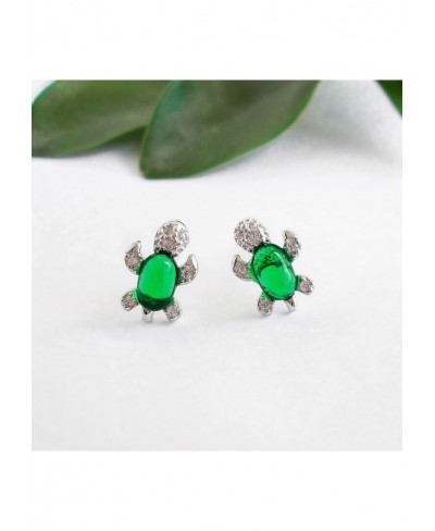 925 Sterling Silver Cute Turtle Stud Earrings Piercing for Women Fashion Jewelry Gifts WK90061 $16.61 Stud