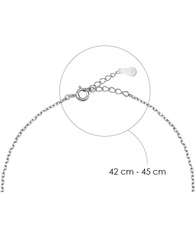 Women's Bracelet 925 Silver - with Zirconia Stones - Heart Pendant - 30020 $11.86 Link