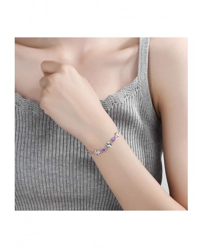 Clover Lucky Bracelet Fashion Elegant Adjustable Bracelet Suitable for Gifts More Suitable for Beautiful Yourself Purple $8.5...