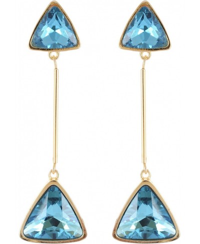 Stylish Bollywood Indian Jewelry Blue Alloy Dangle and Drop Earrings for Women $11.56 Drop & Dangle