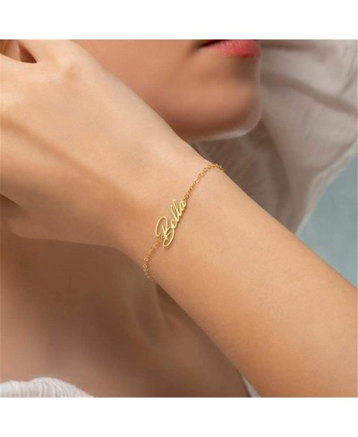 Name Bracelet Personalized Infinity Bracelet 18K Gold Plated Birthday Gift Jewelry Gifts Custom Bracelets for Women Girls 6.7...