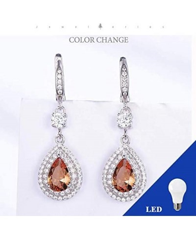 Diaspore Gemstone Clip Earrings for Women Solid 925 Sterling Silver Zultanite Color Change Stone Fashion $34.28 Clip-Ons